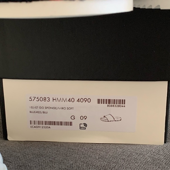 GUCCI Men’s GG terry cloth slide sandal SZ 9 - Picture 3 of 8